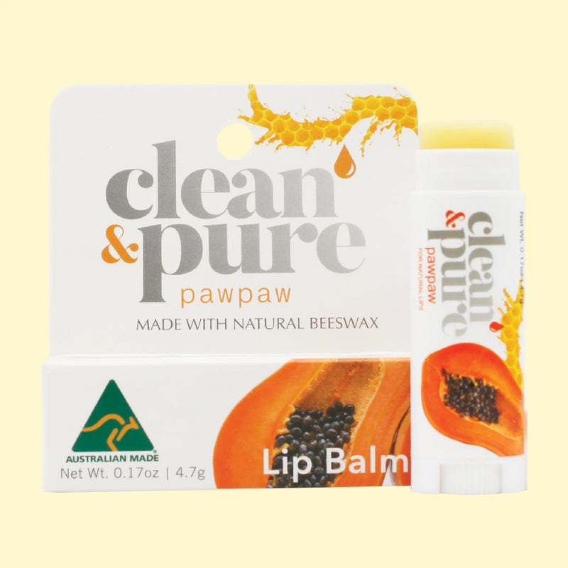 Clean & Pure Lip Balm Pawpaw 6g
