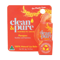 Clean & Pure Lip Balm Pawpaw 6g