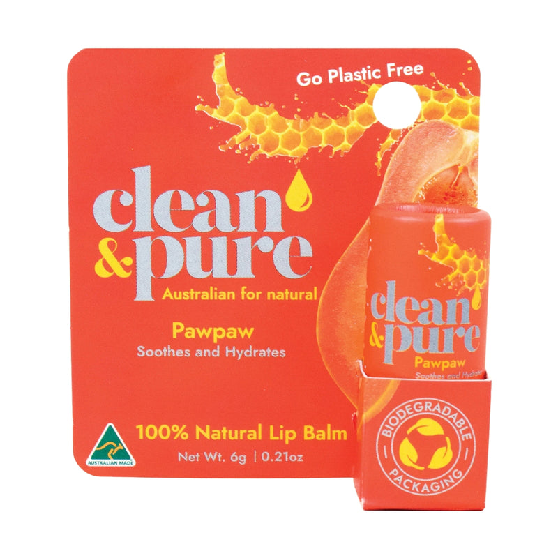 Clean & Pure Lip Balm Pawpaw 6g