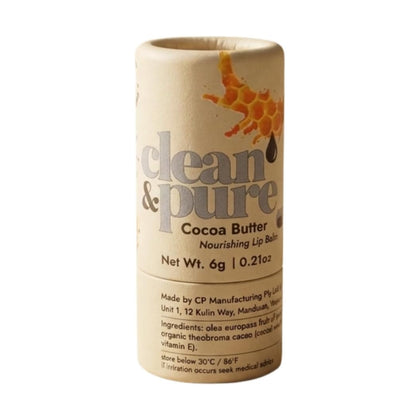 Clean & Pure Lip Balm Cocoa Butter 6g
