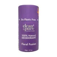 Clean & Pure Natural Deodorant Floral Fusion 60g