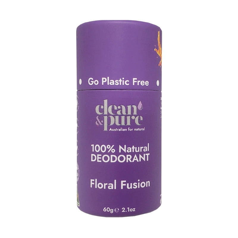 Clean & Pure Natural Deodorant Floral Fusion 60g