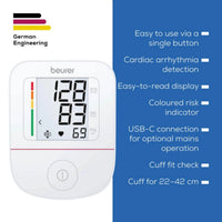 Beurer Upper Arm Blood Pressure Monitor Classic BM 23