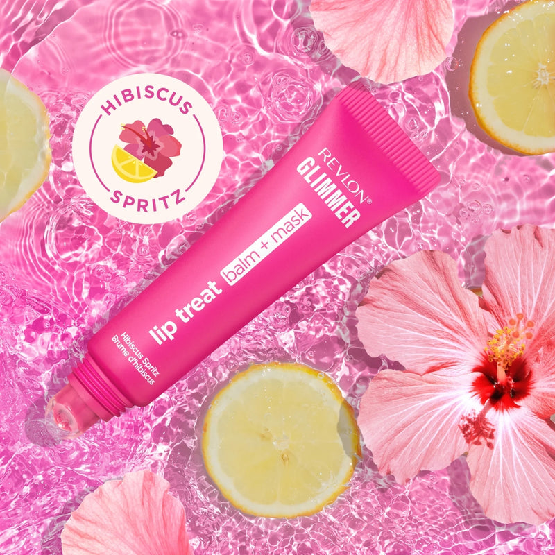 Revlon Glimmer Lip Treat Balm + Mask 005 Hibiscus Spritz 12ml