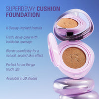 Revolution Makeup Superdewy Cushion Foundation Medium Neutral 9g