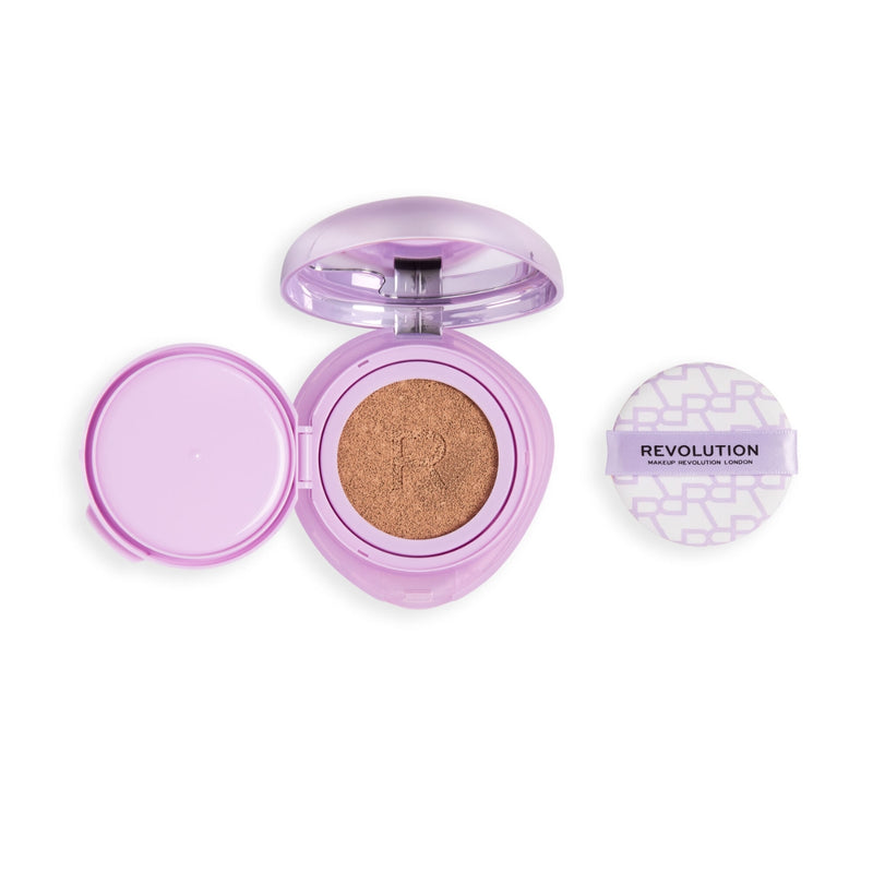 Revolution Makeup Superdewy Cushion Foundation Medium Tan Cool 9g