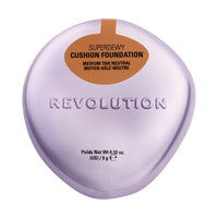 Revolution Makeup Superdewy Cushion Foundation Medium Tan Neutral 9g