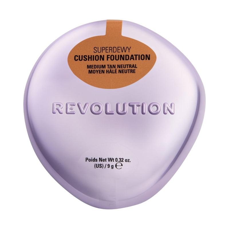 Revolution Makeup Superdewy Cushion Foundation Medium Tan Neutral 9g