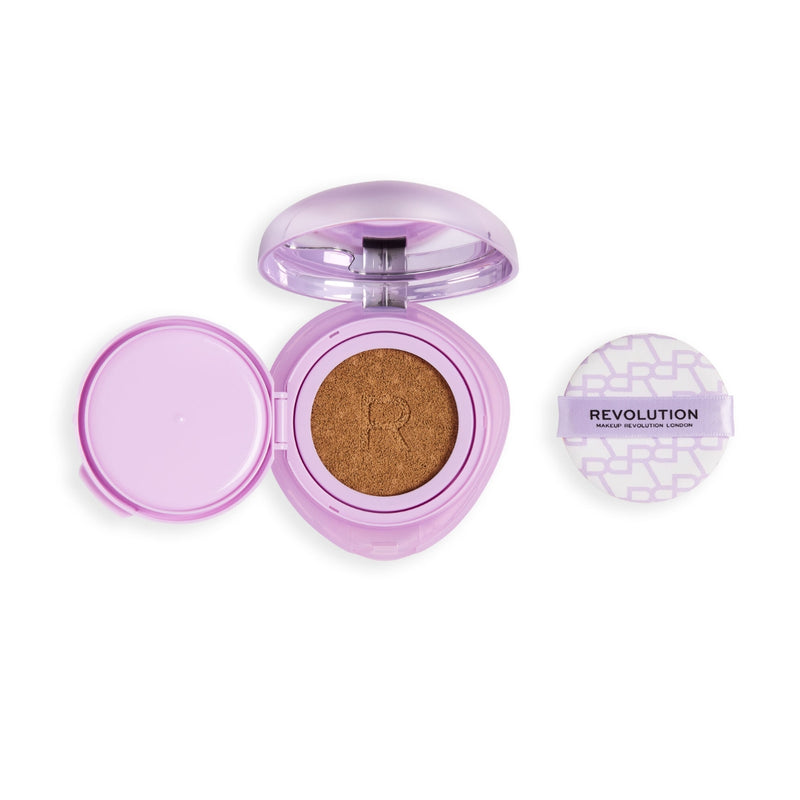 Revolution Makeup Superdewy Cushion Foundation Medium Tan Neutral 9g