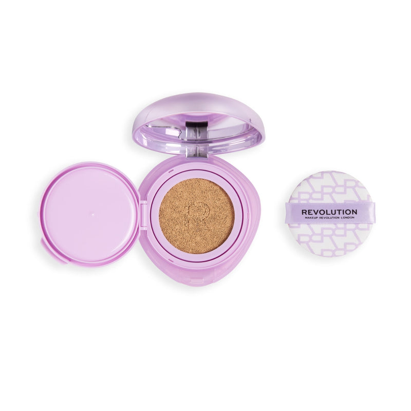 Revolution Makeup Superdewy Cushion Foundation Medium Tan Warm 9g
