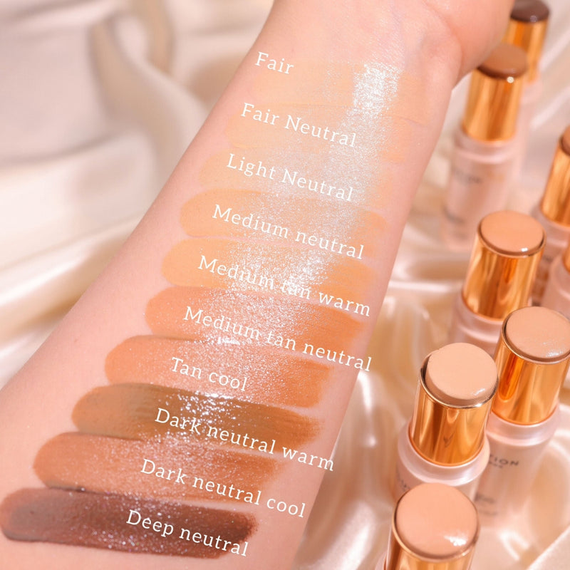 Revolution Makeup Skin Silk Glow Tint Sheer Foundation Stick Dark Neutral Warm 8g