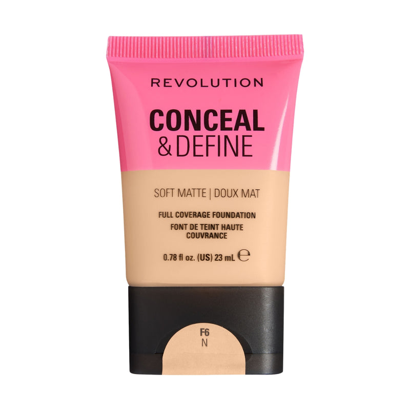 Revolution Makeup Conceal & Define Soft Matte Foundation F6N 23ml