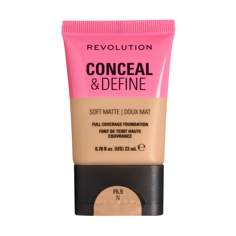 Revolution Makeup Conceal & Define Soft Matte Foundation F6.5N 23ml