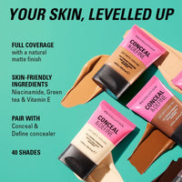 Revolution Makeup Conceal & Define Soft Matte Foundation F8.2N 23ml
