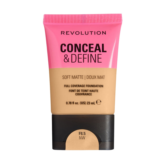 Revolution Makeup Conceal & Define Soft Matte Foundation F8.5NW 23ml