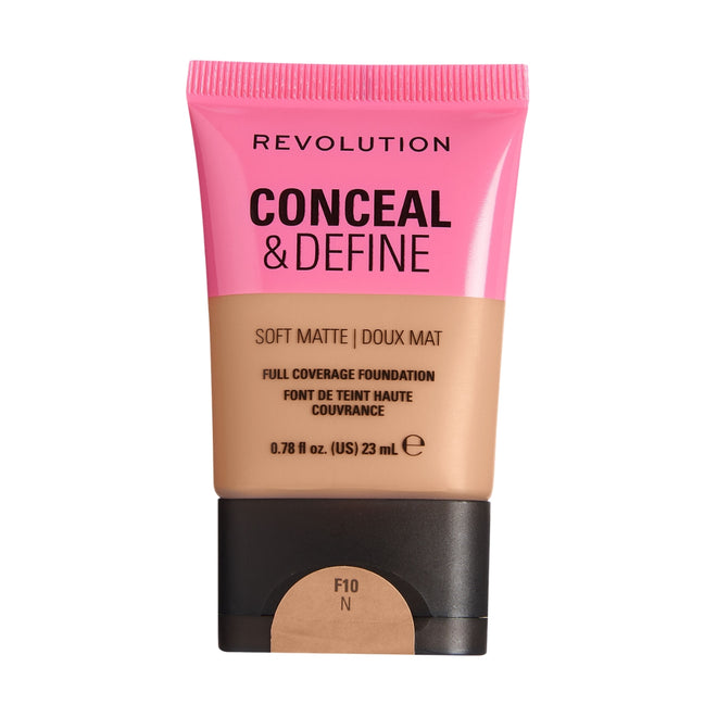 Revolution Makeup Conceal & Define Soft Matte Foundation F10N 23ml