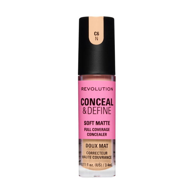 Revolution Makeup Conceal & Define Full Coverage Concealer C6N 4g