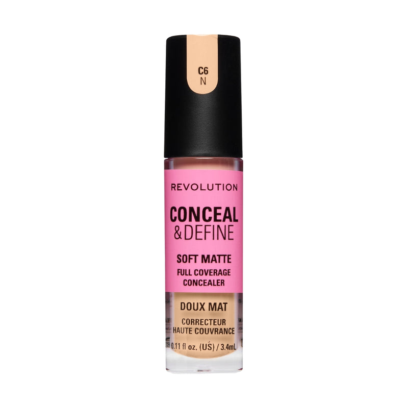 Revolution Makeup Conceal & Define Full Coverage Concealer C6N 4g