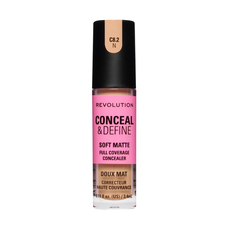 Revolution Makeup Conceal & Define Full Coverage Concealer C8.2N 4g