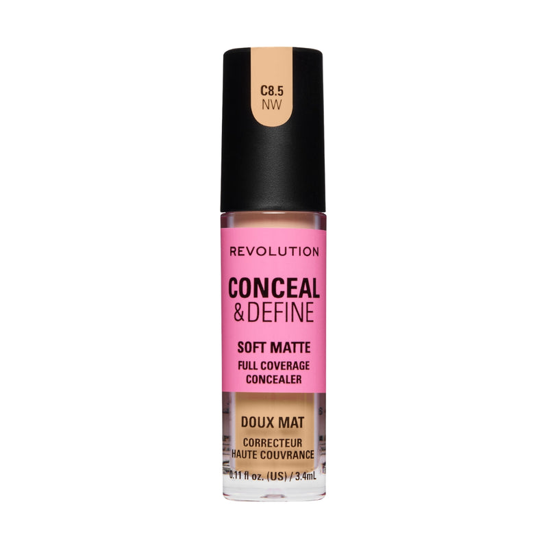 Revolution Makeup Conceal & Define Full Coverage Concealer C8.5NW 4g