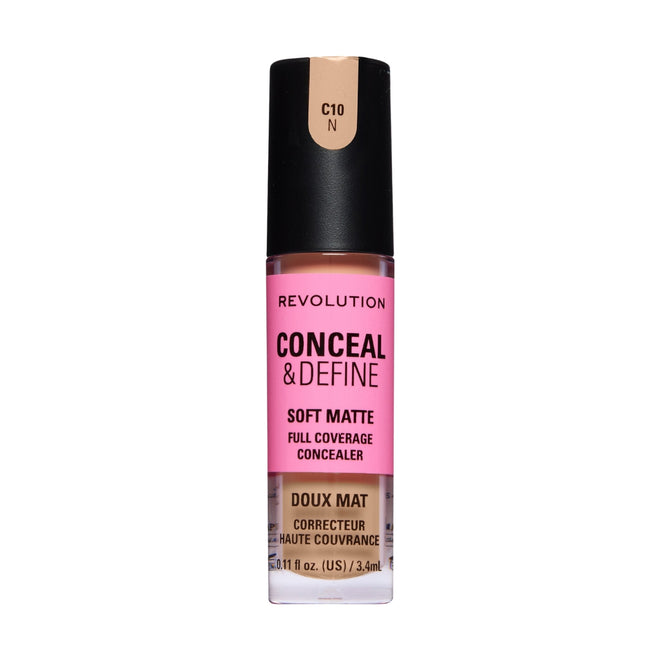 Revolution Makeup Conceal & Define Full Coverage Concealer C10N 4g