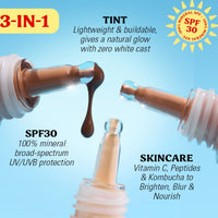 Revolution Makeup Superdewy Skin Tint SPF30 Medium Tan Warm 28ml