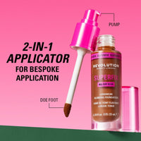Revolution Makeup Superfix All day Blur Foundation F6.5N 23ml