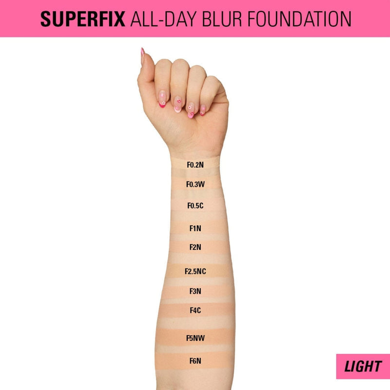 Revolution Makeup Superfix All day Blur Foundation F6N 23ml
