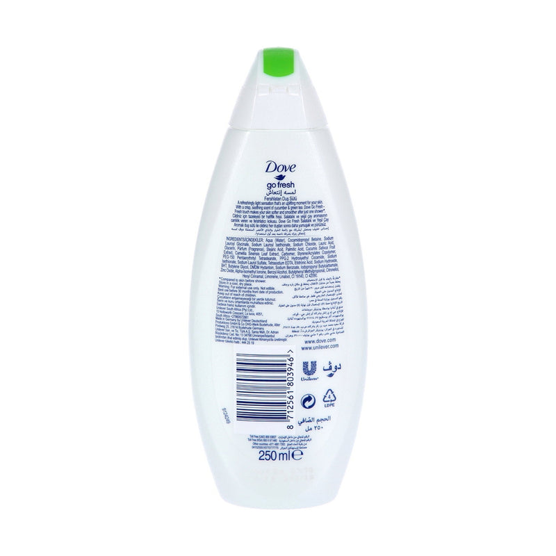 Dove Body Wash Refreshing Cucumber & Green Tea 250ml