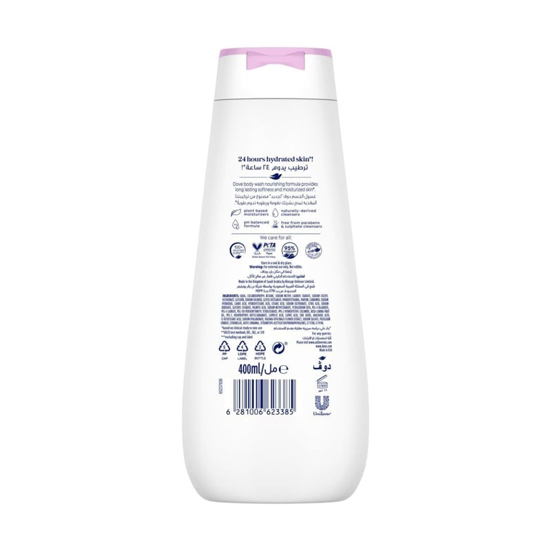 Dove Body Wash Renew Peony & Rose Oil 400ml