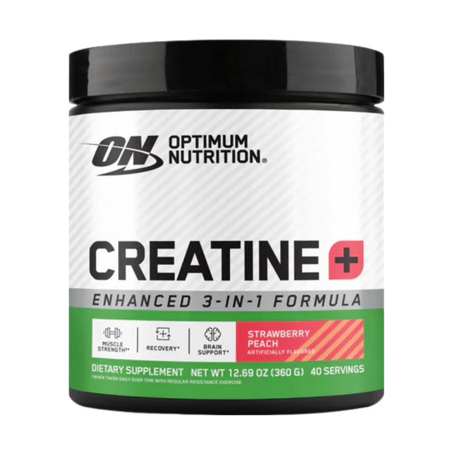 Optimum Nutrition Creatine+ Powder Strawberry Peach 360g