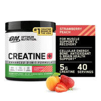 Optimum Nutrition Creatine+ Powder Strawberry Peach 360g