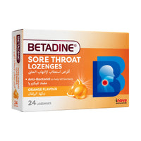 Betadine Sore Throat Orange 24 Lozenges