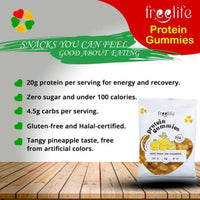 Free Life Protein Gummies Pineapple 32g