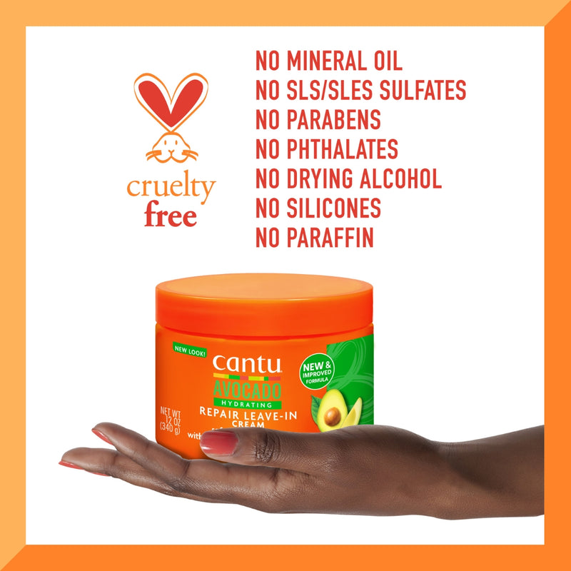 Cantu Shea Butter Avocado Hydrating Repair Leave In Cream 340g