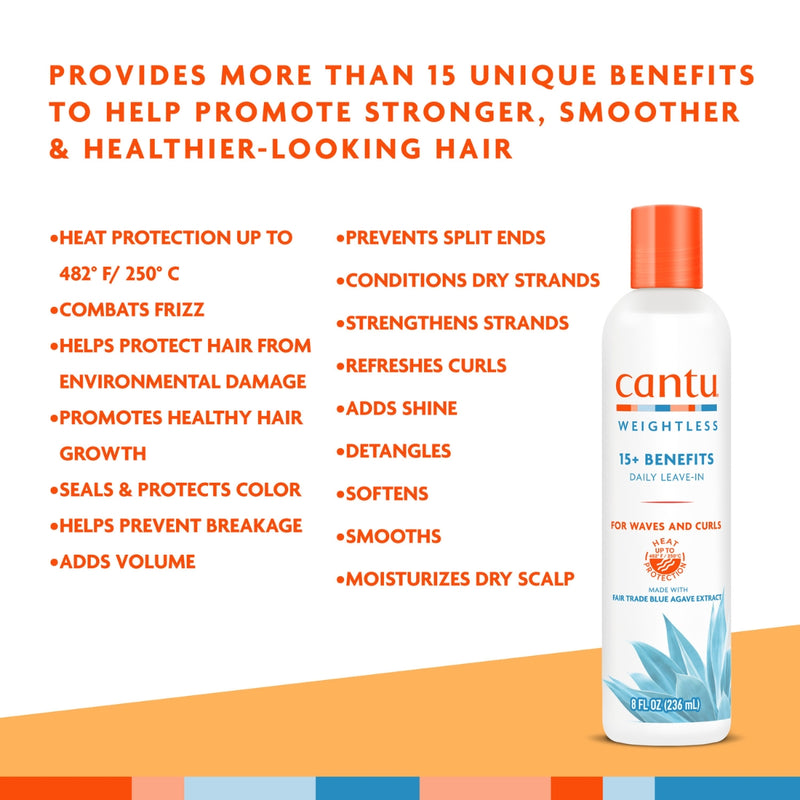 Cantu Shea Butter Weightless Daily Leave In 236ml
