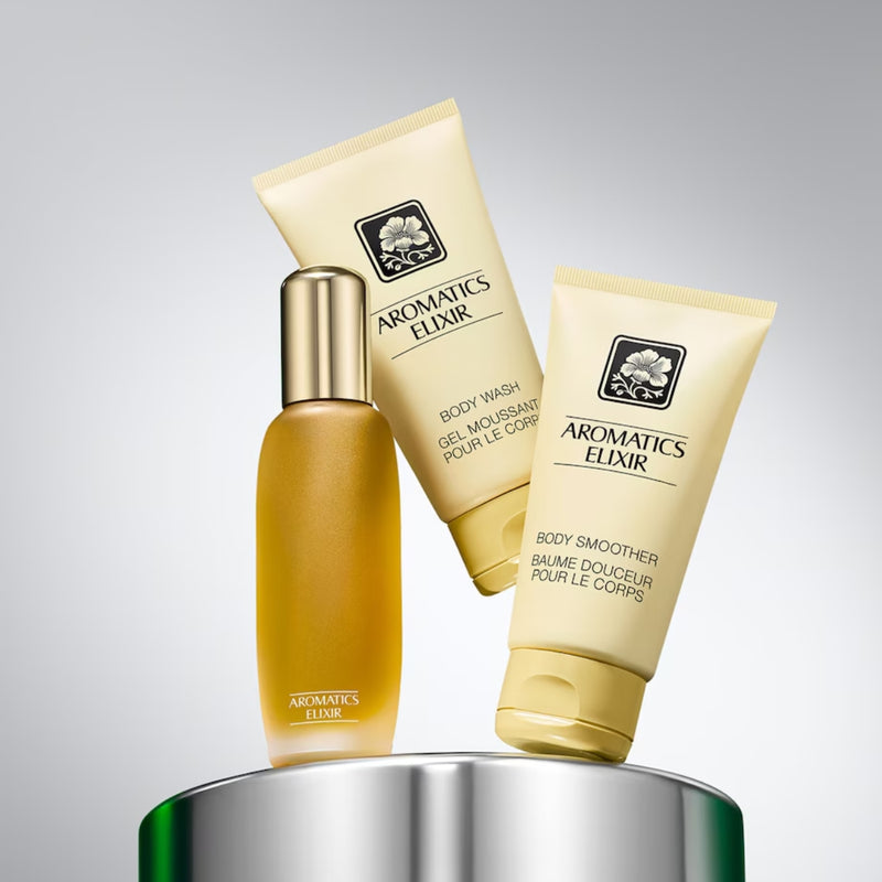 Clinique Aromatics Elixir Parfum Spray 100ml + Body Smoother 75ml + Body Wash 75ml Gift Set