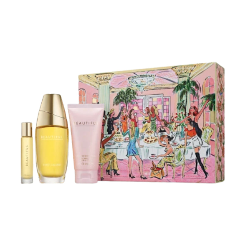 Estee Lauder Beautiful Eau de Parfum 75ml + Eau de Parfum 10ml + Parfum Body Lotion 75ml Gift Set