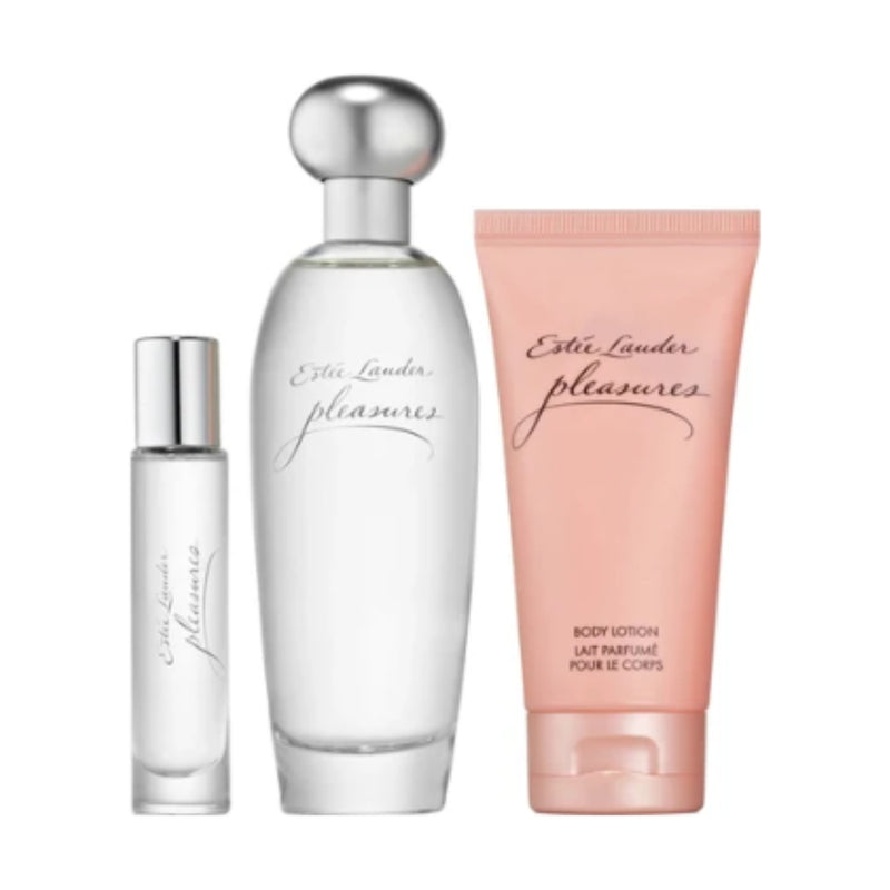 Estee Lauder Pleasure Eau de Parfum 100ml + Eau de Parfum 10ml + Body Lotion 75ml Gift Set