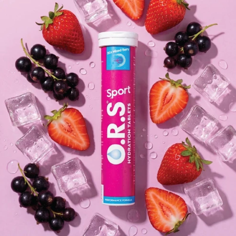 ORS Hydration Sport Mixed Berry 20 Effervescent Tablets