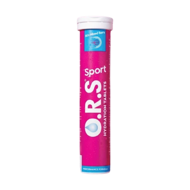 ORS Hydration Sport Mixed Berry 20 Effervescent Tablets
