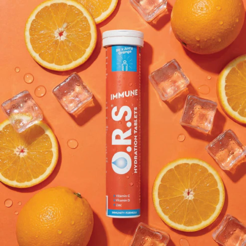 ORS Hydration Immune Orange 20 Effervescent Tablets