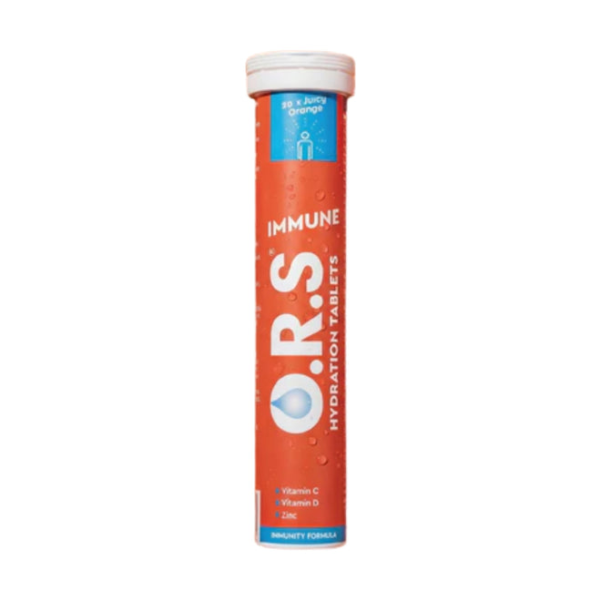 ORS Hydration Immune Orange 20 Effervescent Tablets