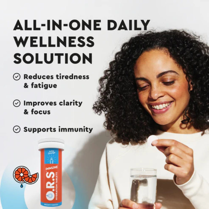 ORS Hydration Immune Orange 20 Effervescent Tablets