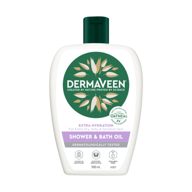 Dermaveen Extra Hydration Shower & Bath Oil 500ml
