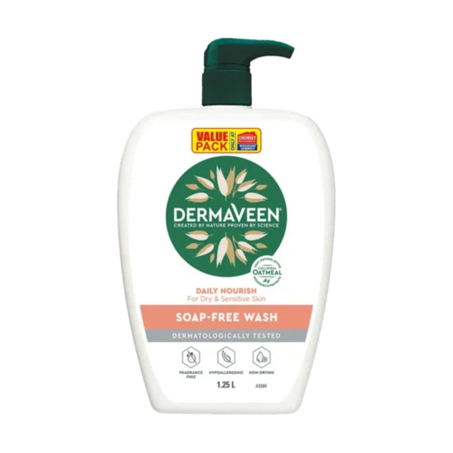 Dermaveen Daily Nourish Soap Free Wash 1.25L
