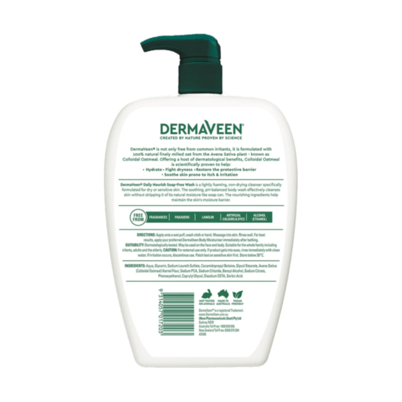 Dermaveen Daily Nourish Soap Free Wash 1.25L