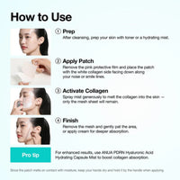 Anua PDRN Collagen Melting Patch For Glass Skin 4 Patches