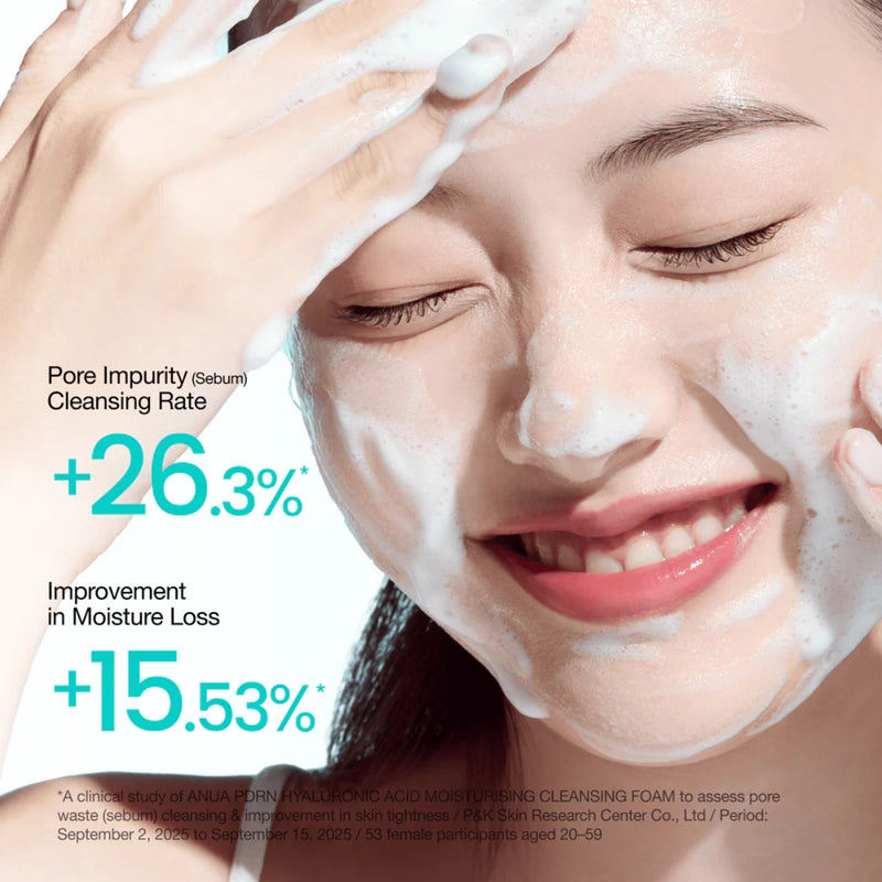 Anua PDRN Hyaluronic Acid Moisturizing Cleansing Foam 150ml