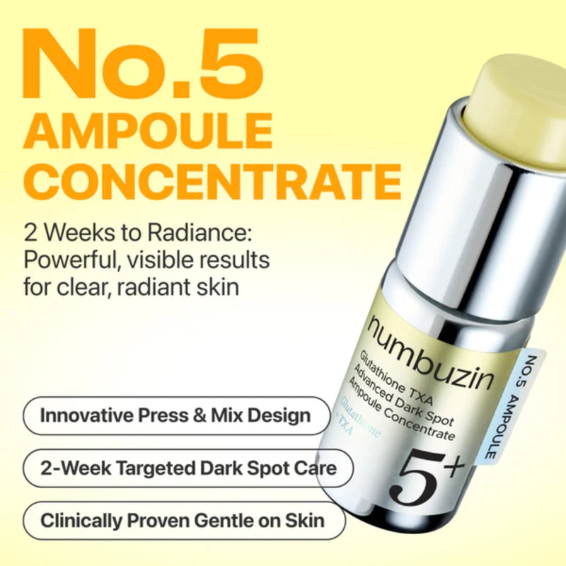 Numbuzin 5 Glutathione TXA Advanced Dark Spot Ampoule Concentrate 30ml